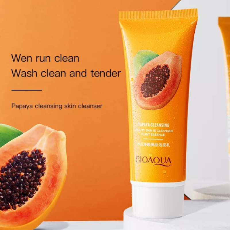Bioaqua Papaya Moisturizing Face Wash (100gm)
