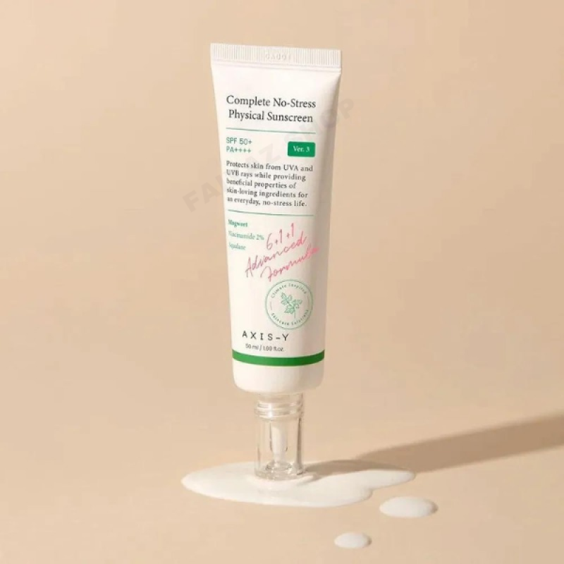 Axis-Y Complete No-Stress Physical Sunscreen 50ml (Version 3)
