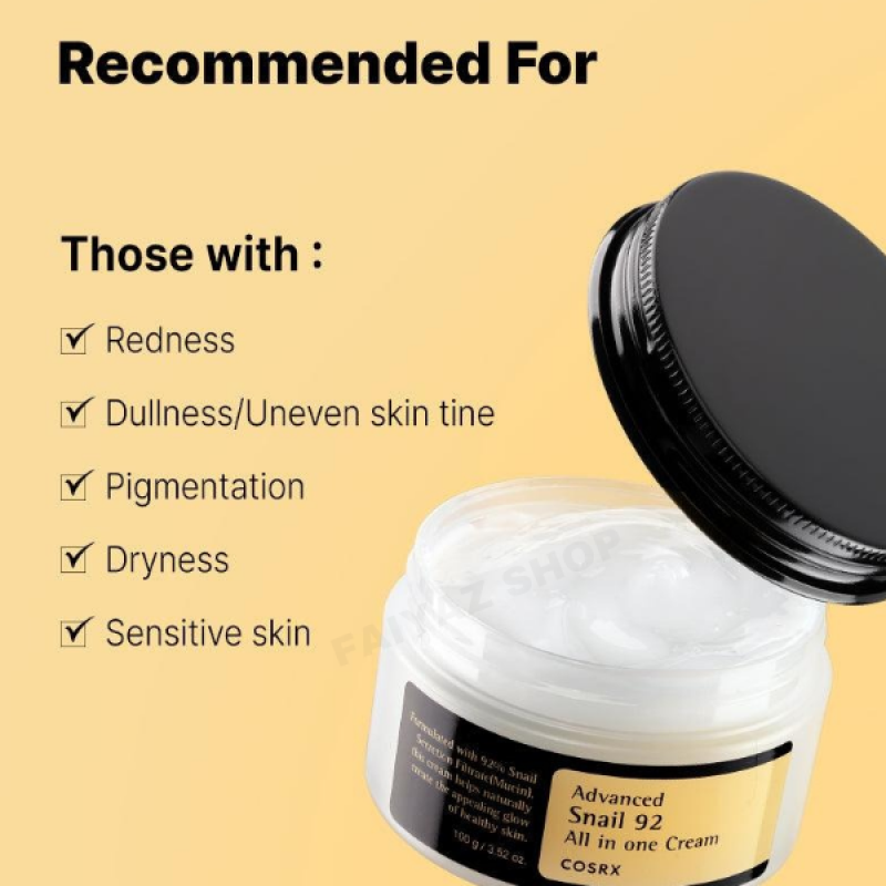 Cosrx Advanced Snail 92 All-in-One Cream (100gm)