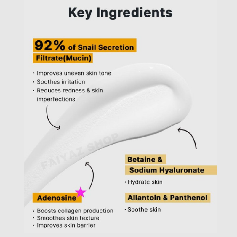 Cosrx Advanced Snail 92 All-in-One Cream (100gm)